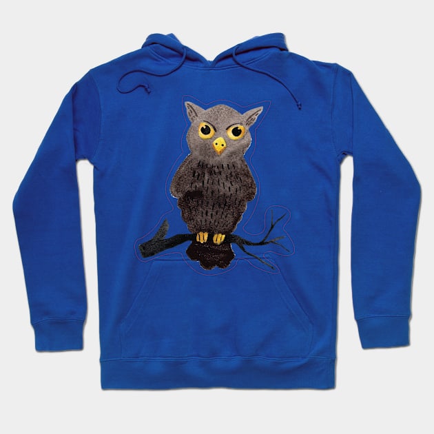 Halloween Spooky owl watercolor Hoodie by holidaystore